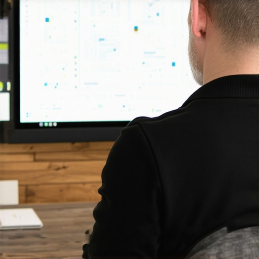 SEO expert reviewing local map rankings on digital devices in Bakersfield