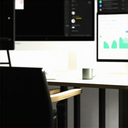 A workspace with various SEO software open for managing local SEO in Bakersfield.