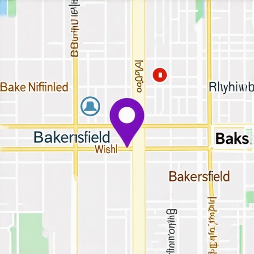 Local SEO Map Optimization Bakersfield Map highlighting Bakersfield businesses optimized for local SEO