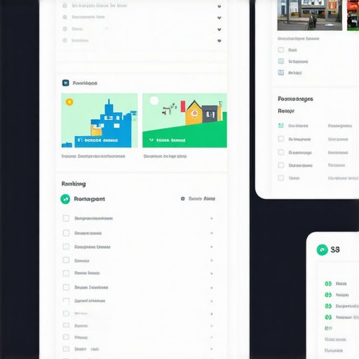 Dashboard displaying local SEO rankings and review metrics