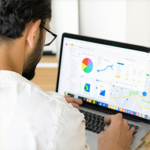 Business owner in Bakersfield analyzing SEO and map rankings