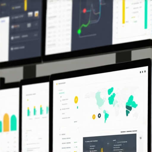 Digital marketer reviewing Bakersfield SEO performance analytics on computer screens.