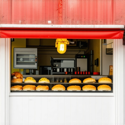 Bright bakery storefront with signage and inviting atmosphere