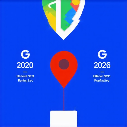 Infographic illustrating changes in Google Maps ranking factors over the years, emphasizing ethical SEO strategies