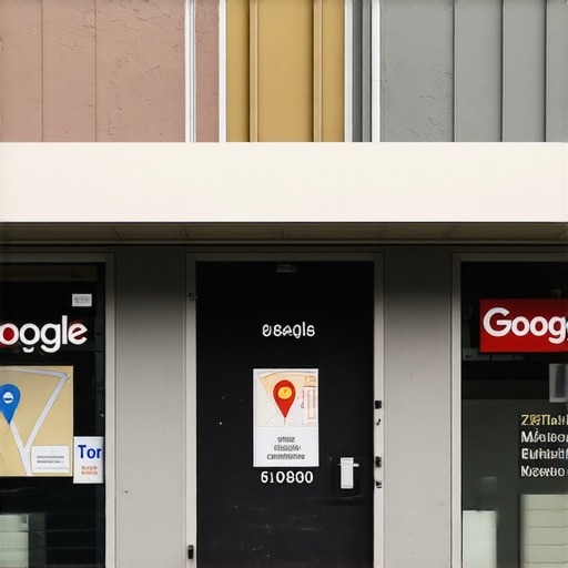 Busy Bakersfield shop with prominent Google Maps marker