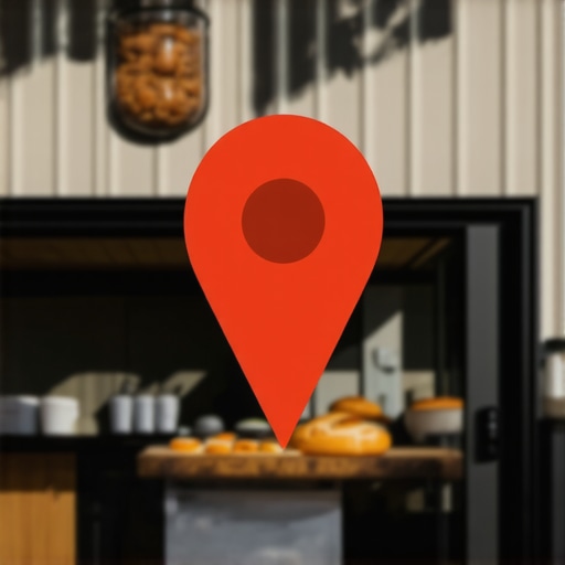 A Bakersfield storefront with Google Maps pin highlighting local SEO achievement.