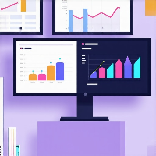 Close-up of a computer screen displaying SEO analytics and local ranking graphs.